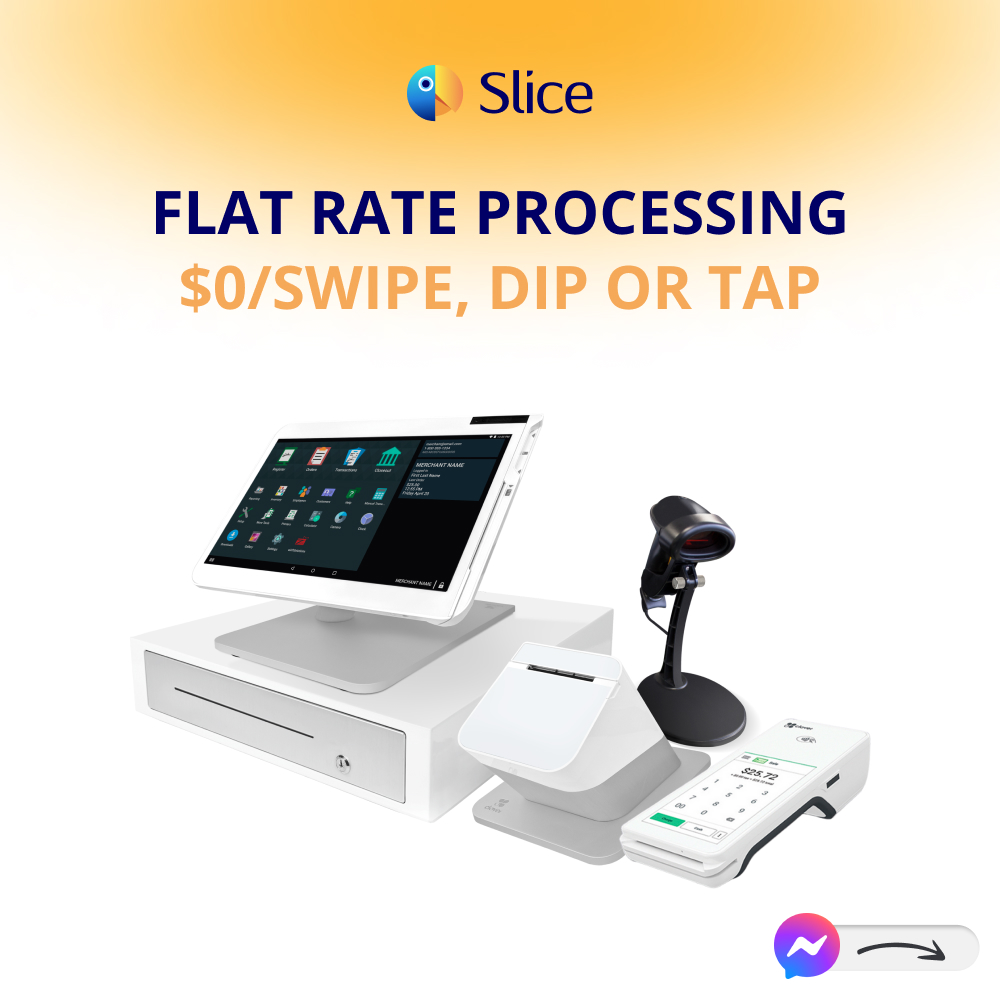 Slice ChatGPT ad — Credit card processing without the fees