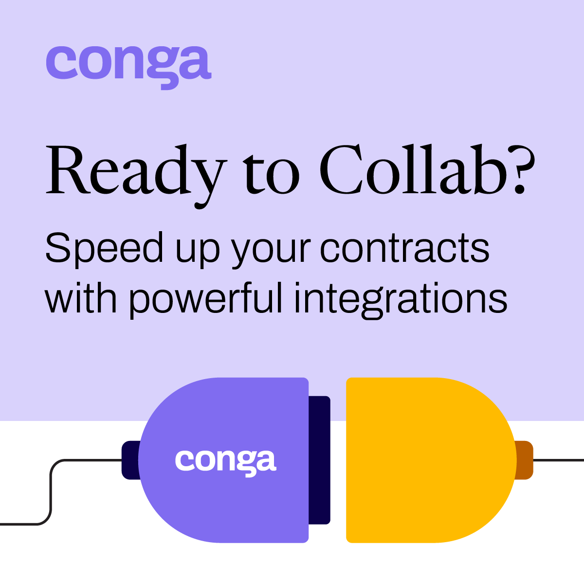 Conga ChatGPT ad — Conga CLM | Contract Automation Software