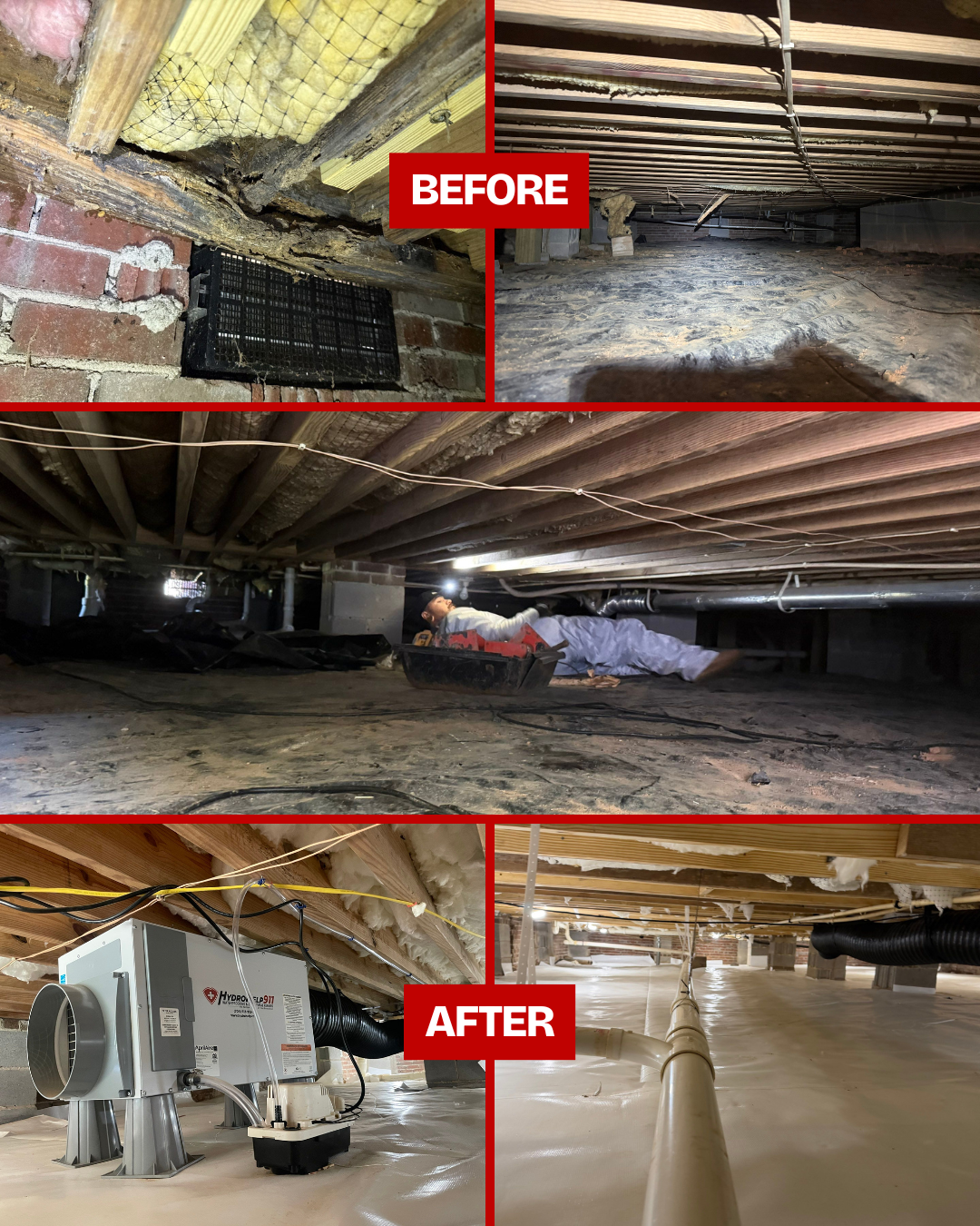 HydroHelp911 Crawl Space & Foundation Repair ChatGPT ad — Charlotte’s Trusted Foundation Repair, Crawl Space