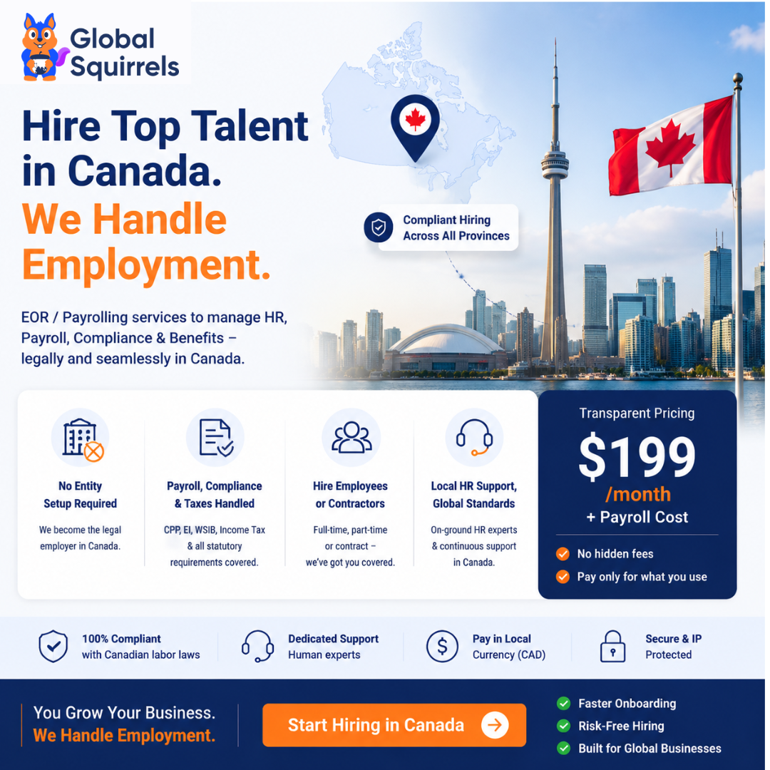 Global Squirrels ChatGPT ad — Canada Employer Of Record