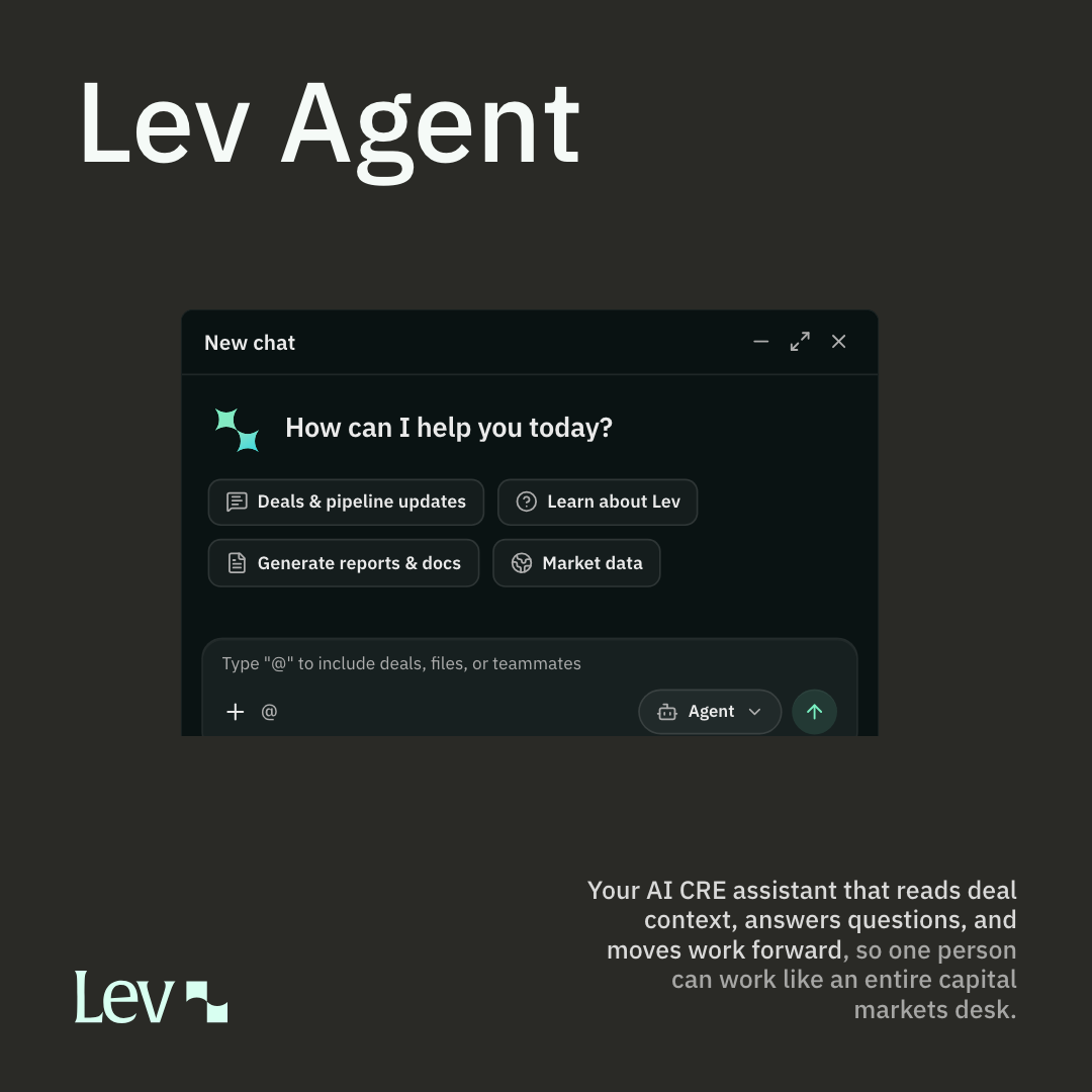 Lev, Inc. ChatGPT ad — Meet the AI agent for CRE deals