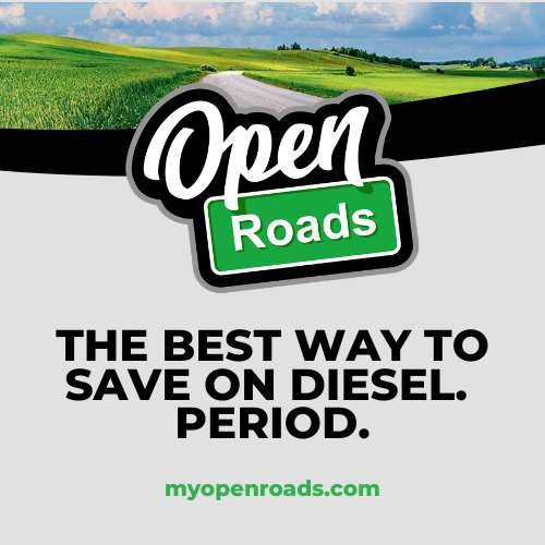 Open Roads Solutions ChatGPT ad — Open Roads: Save 40-50¢/Gallon on RV Diesel Fuel