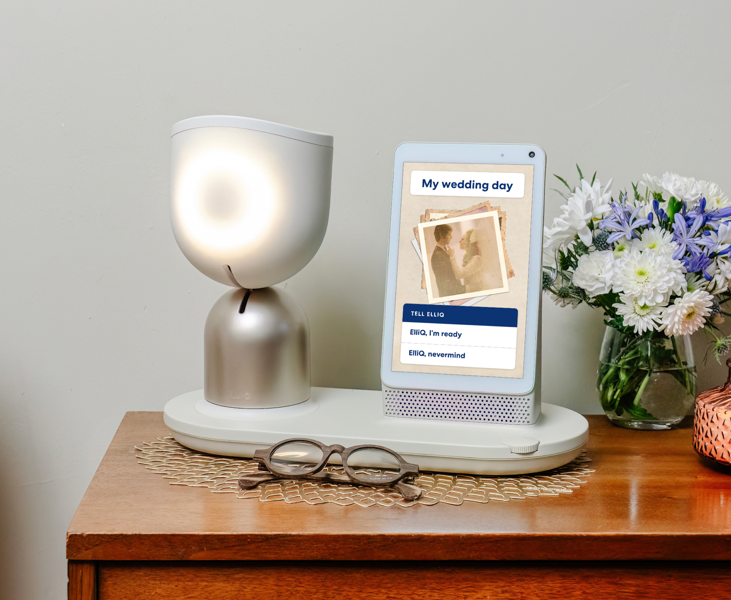 Intuition Robotics Inc. ChatGPT ad — The future of healthier aging with ElliQ.