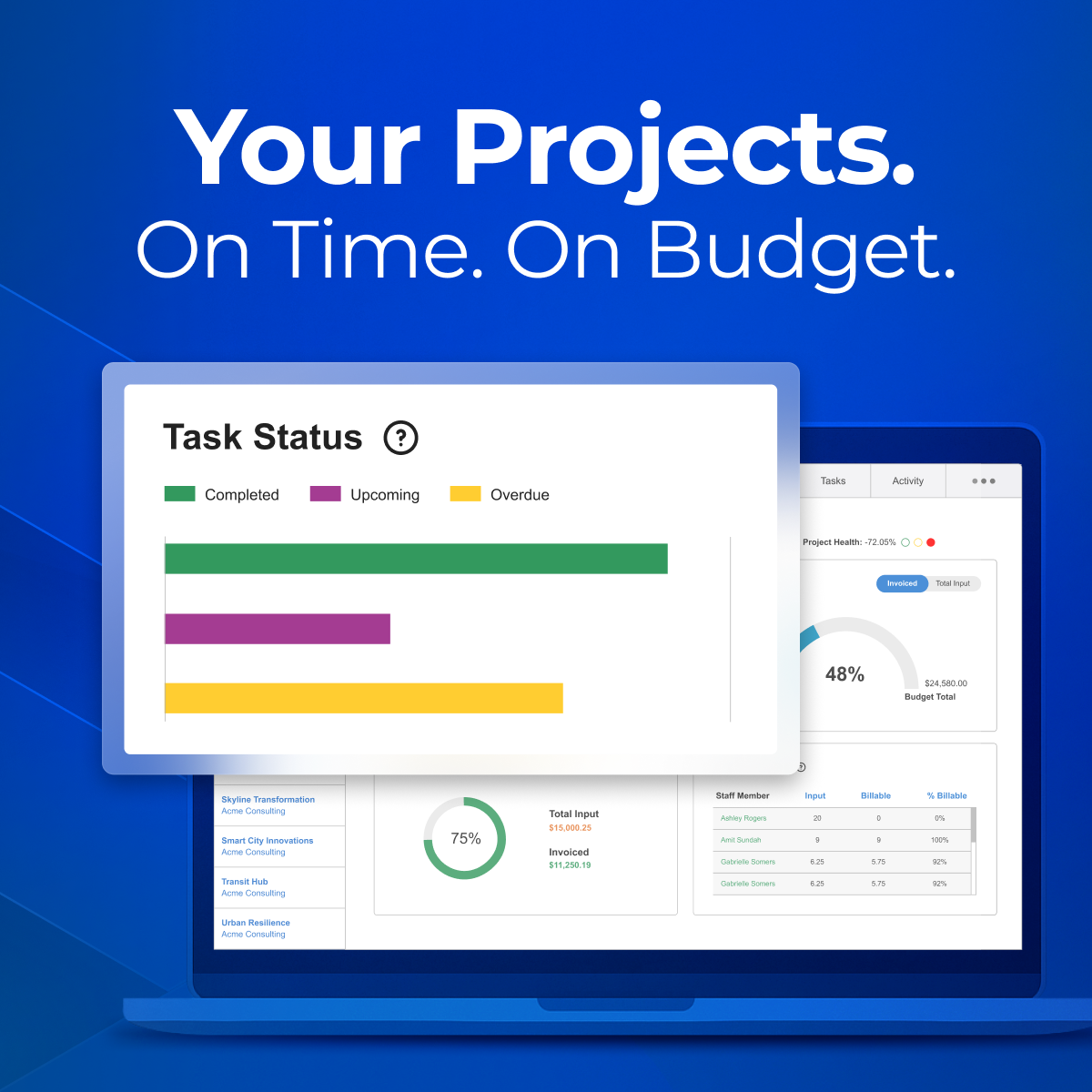 BigTime Software ChatGPT ad — Finance in 3 Systems?