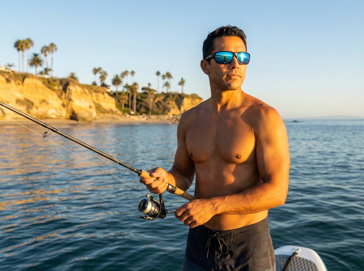 SunHeist ChatGPT ad — Premium Fishing Sunglasses, Fair Price
