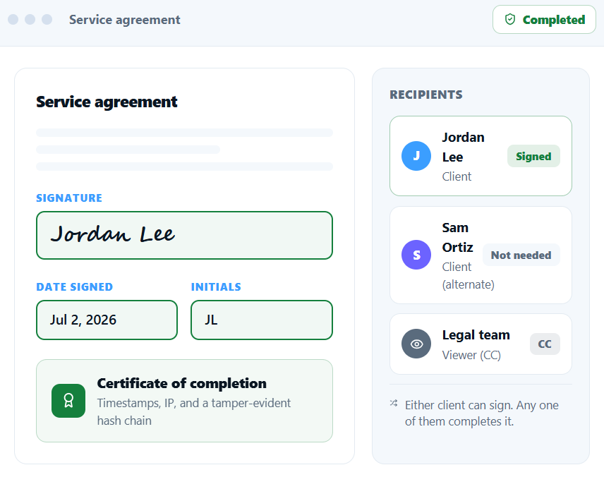 Autessa Inc ChatGPT ad — Free Autessa E-Signature