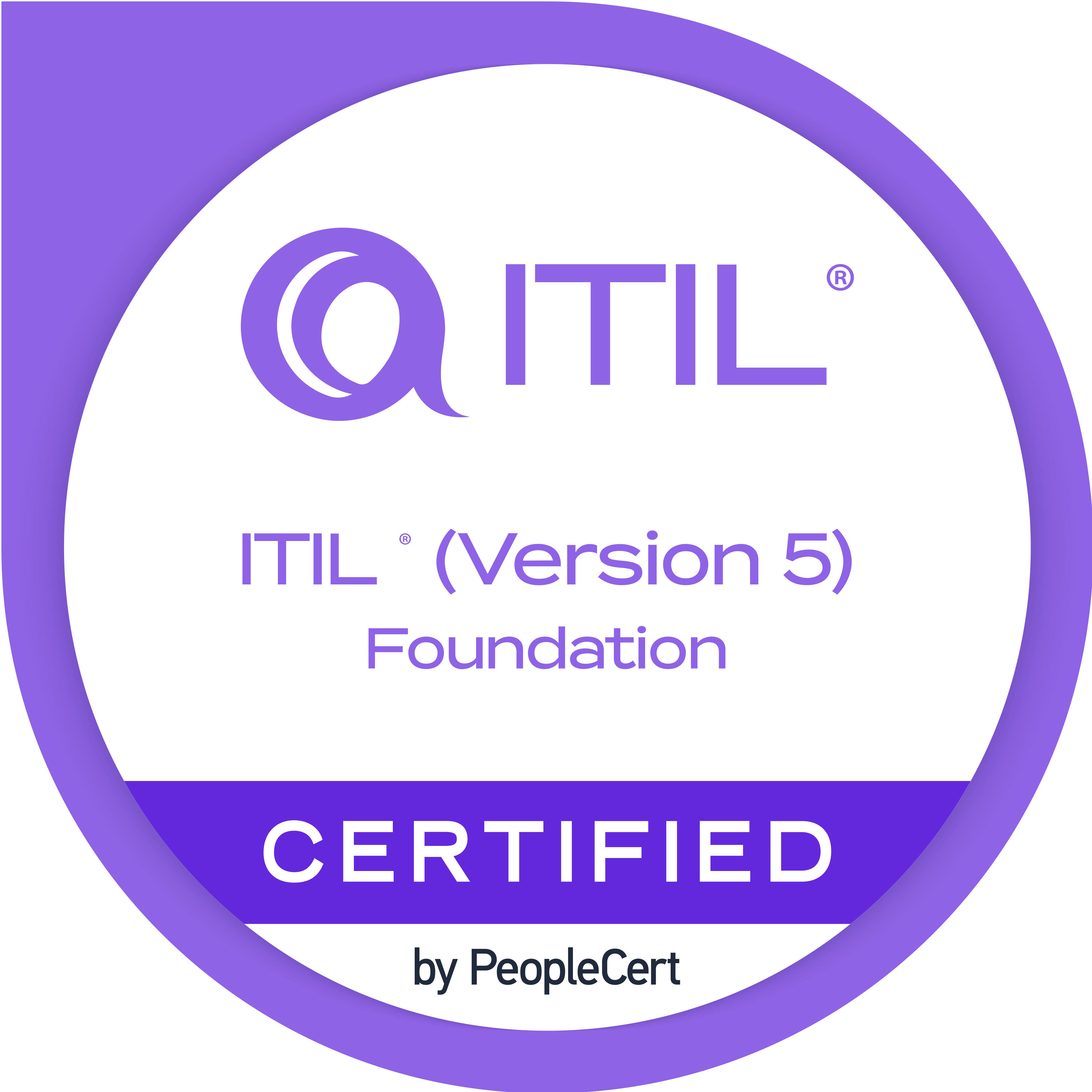 PeopleCert US LLC ChatGPT ad — Upskill with the new ITIL (Version 5)