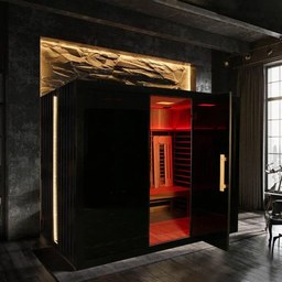 Sun Home Saunas ChatGPT ad — A 4-person infrared + red light sauna