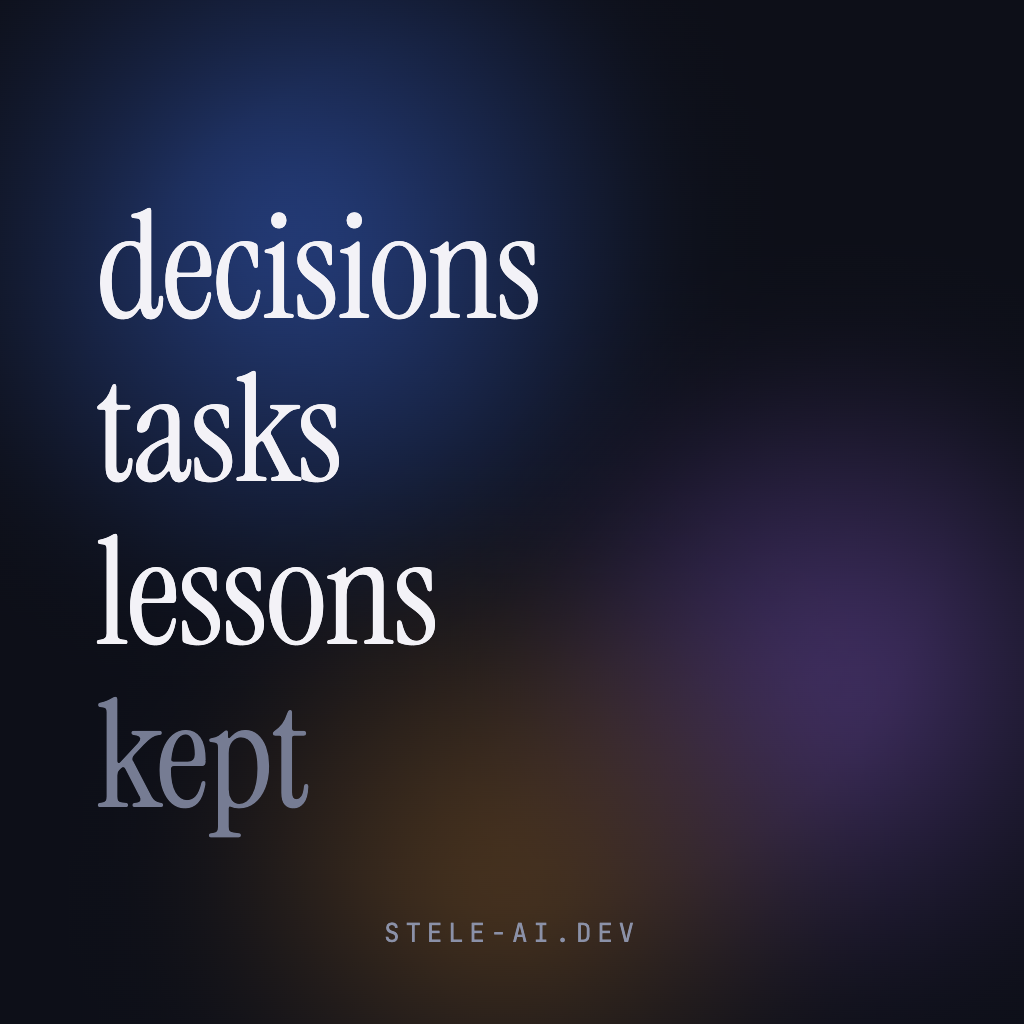 Stele AI LLC ChatGPT ad — Tired of re-explaining your project? in Career & Jobs
