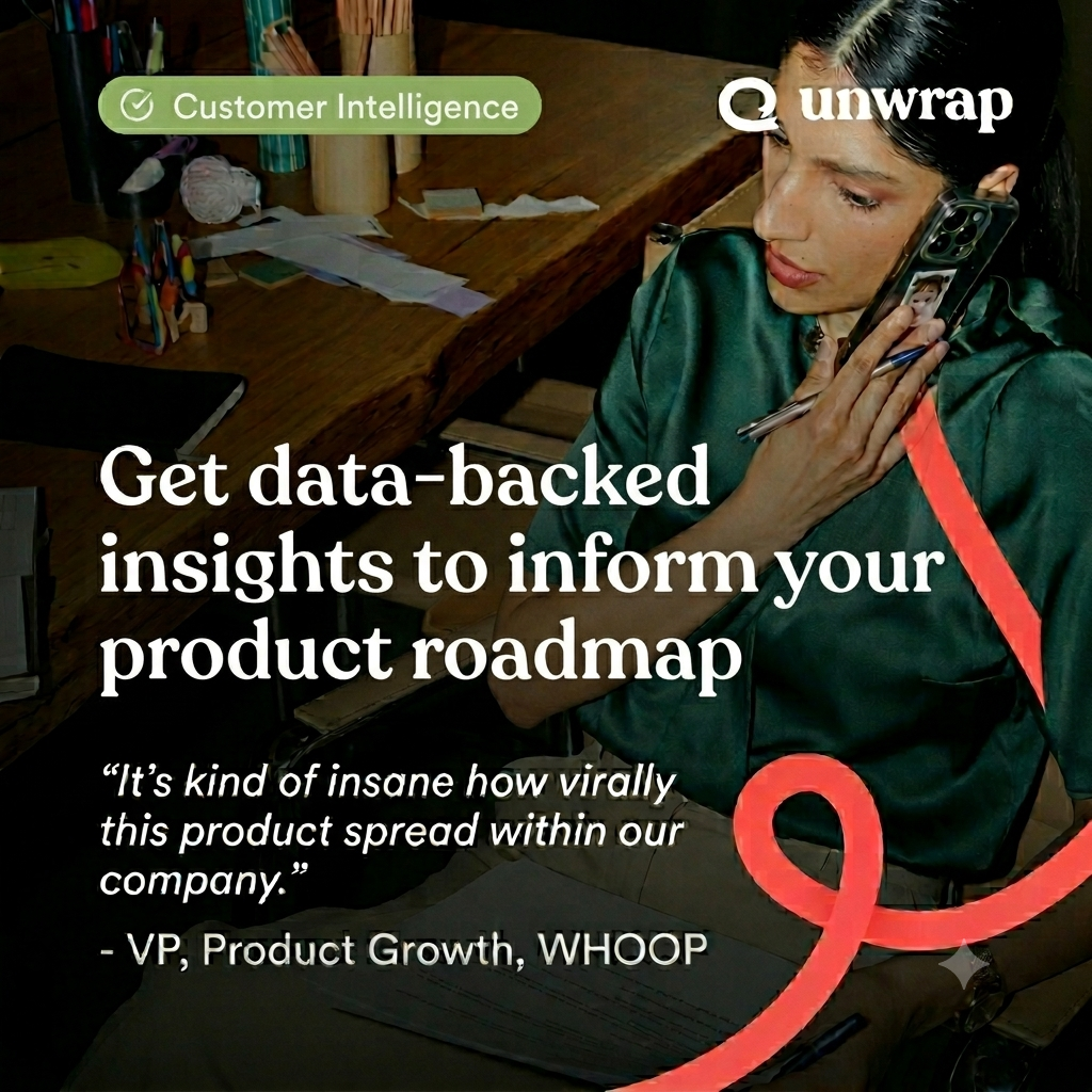 Unwrap ChatGPT ad — Unwrap customer intelligence
