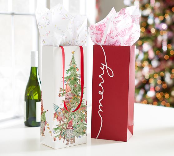 Pottery Barn ChatGPT ad — Gift Wrap & Wine Bags