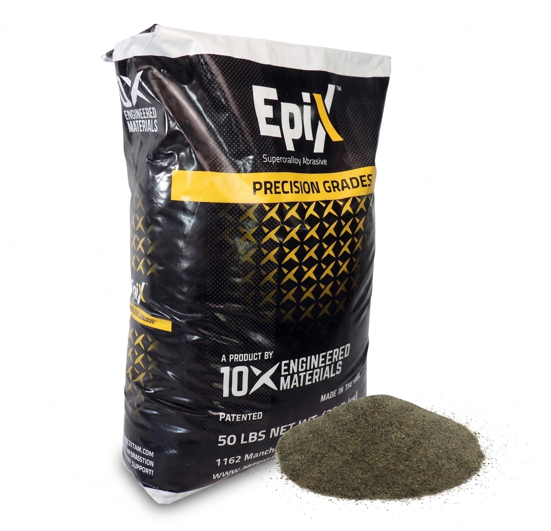 10X Engineered Materials LLC ChatGPT ad — Safe + Affordable Sandblast Media