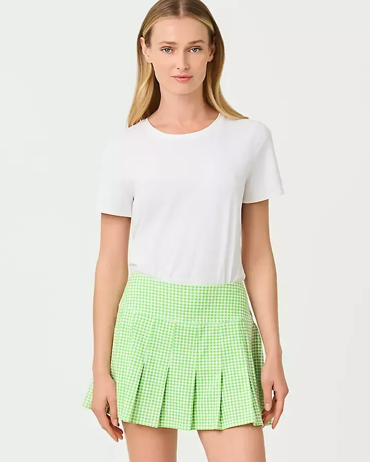 Lilly Pulitzer ChatGPT ad — UPF 50+ Annora Pleated Skort