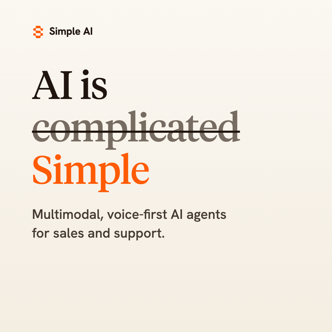 Simple AI, Inc. ChatGPT ad — Reliable voice-first AI