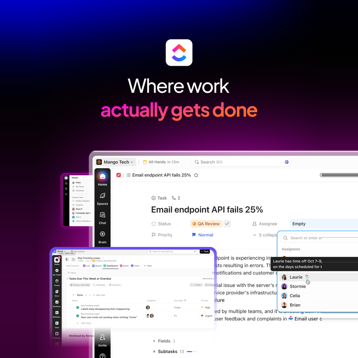 ClickUp ChatGPT ad — Timeline Software