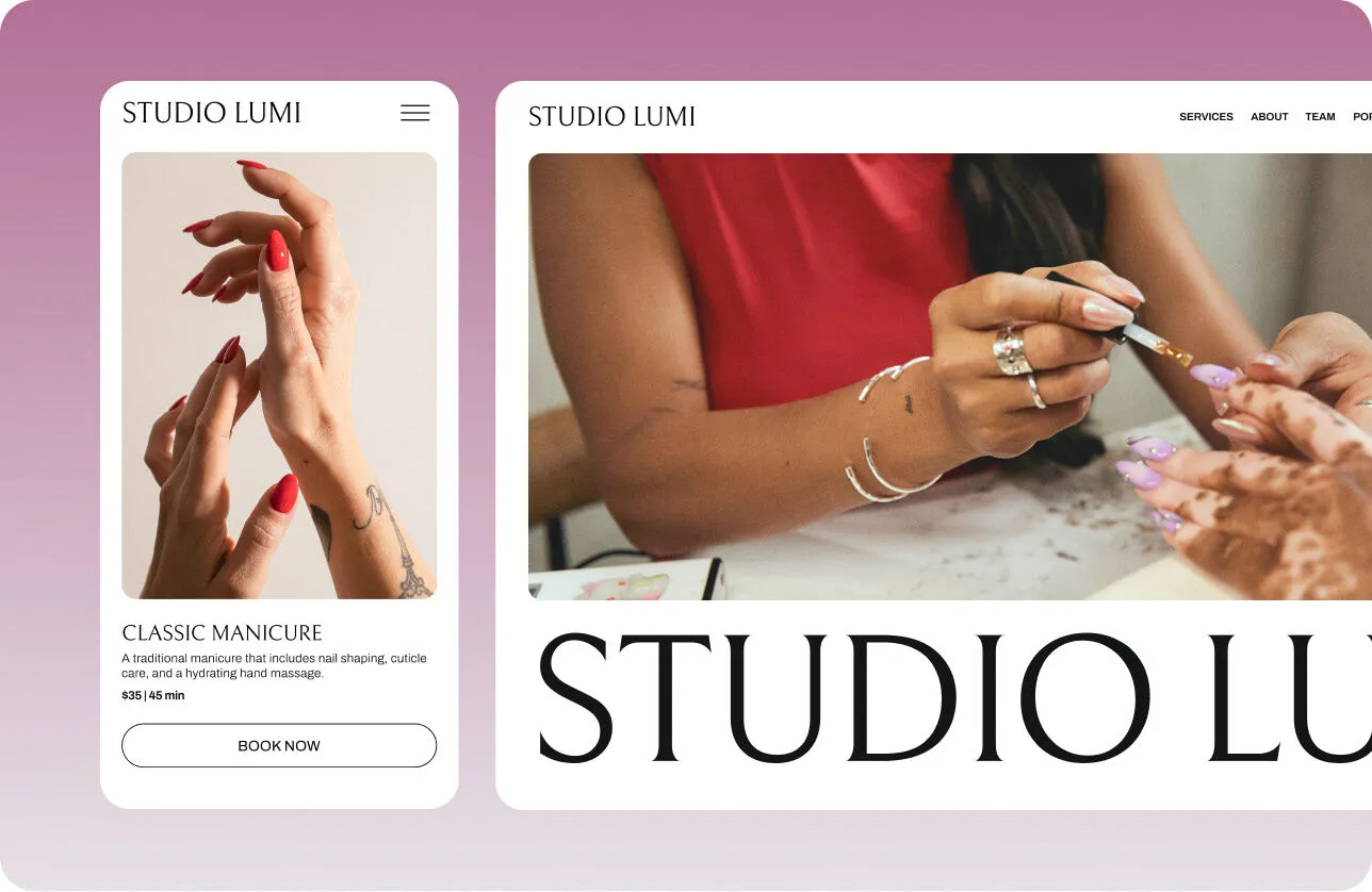 GlossGenius sponsored ChatGPT ad creative