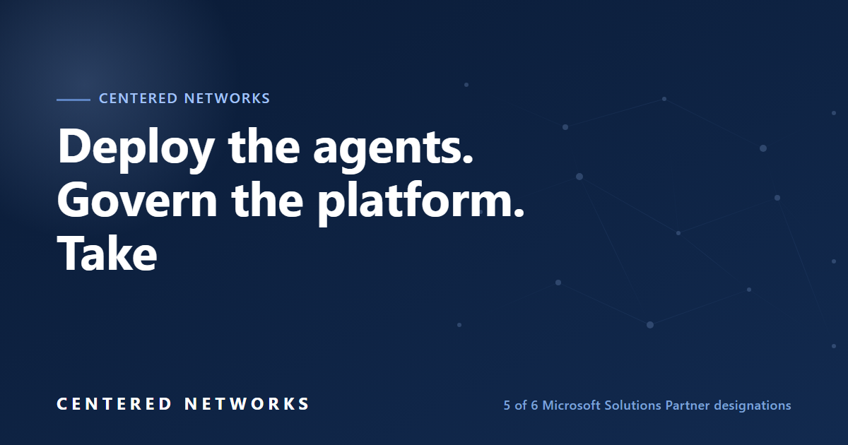 Centered Networks, Inc. ChatGPT ad — Managed Microsoft 365 in Business Consulting