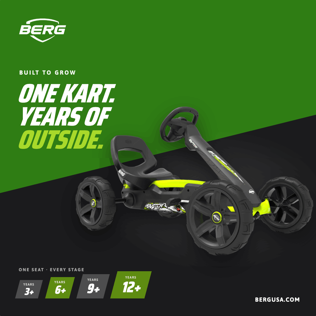 us.bergtoys.com ChatGPT ad — One Kart, Years of Outside in Indoor Trampoline Parks & Family Entertainment Centers