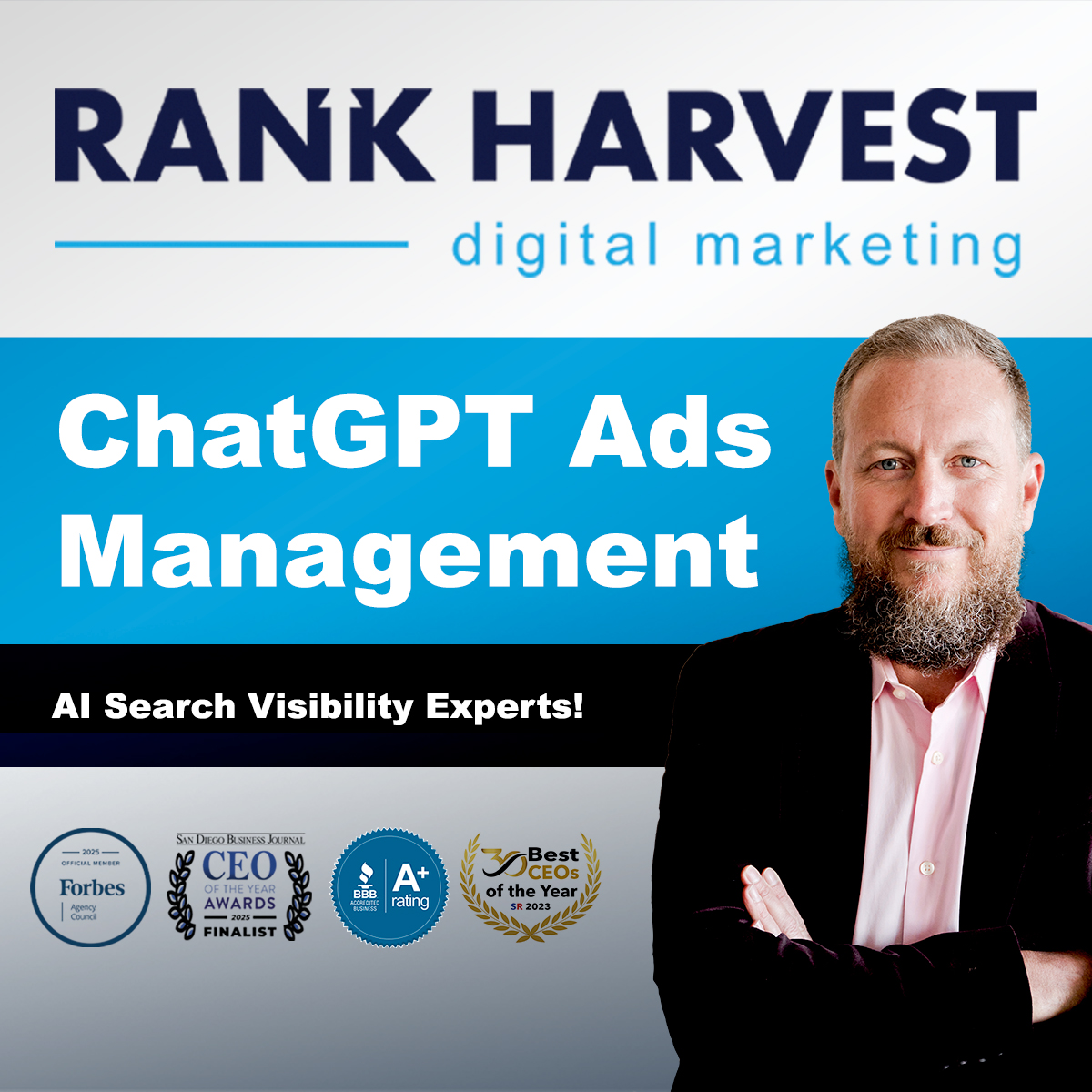 Rank Harvest ChatGPT ad — Mind Blowing Results from AI Advertising