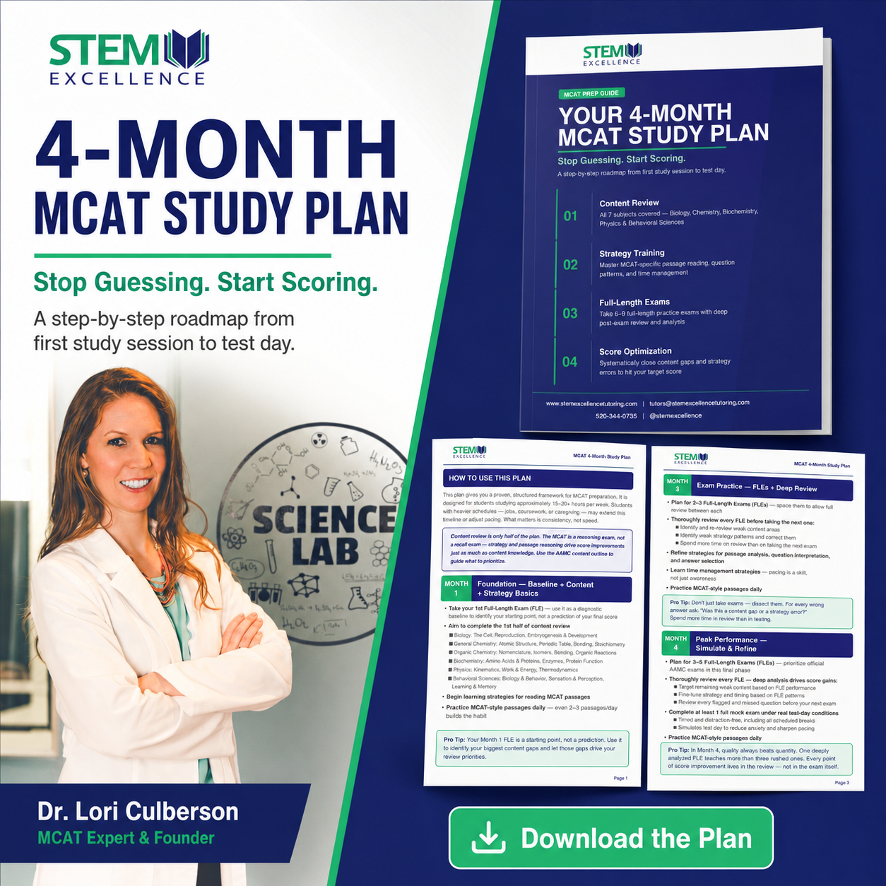 STEM Excellence ChatGPT ad — 4 Month MCAT Study Plan in Education & Learning