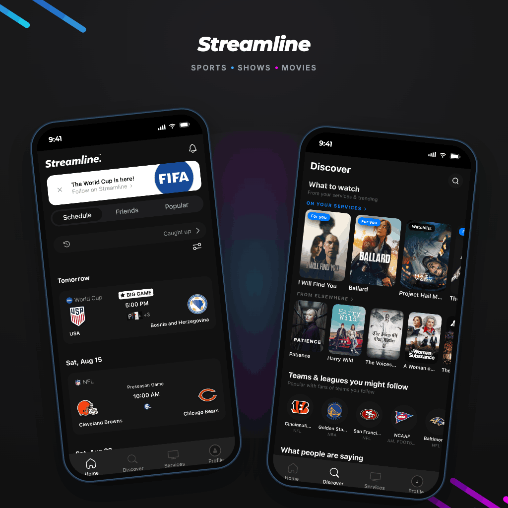 Streamline Technologies LLC ChatGPT ad — Find where every game is streaming