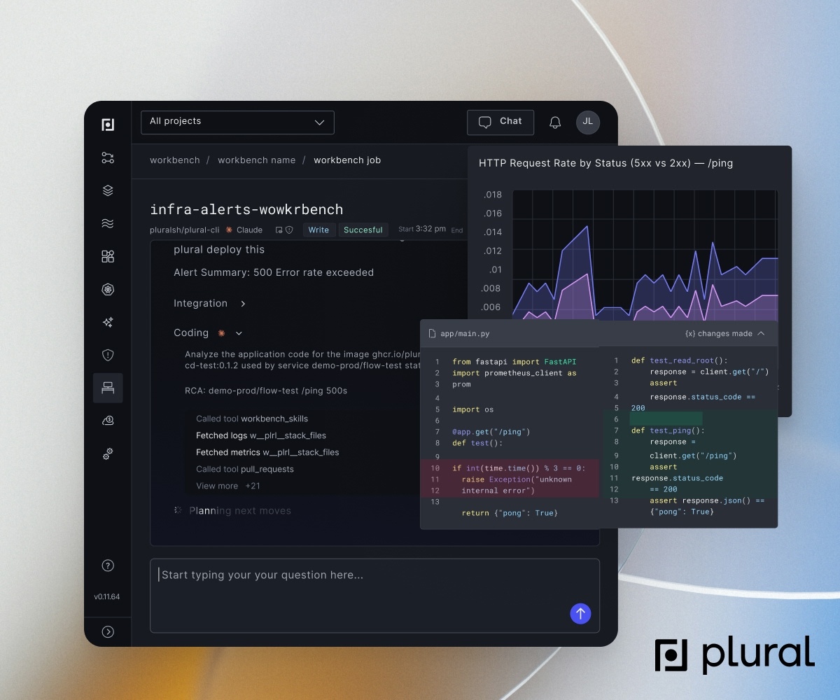 Plural Labs, Inc. ChatGPT ad — Plural | AI for DevOps in Cloud & DevOps
