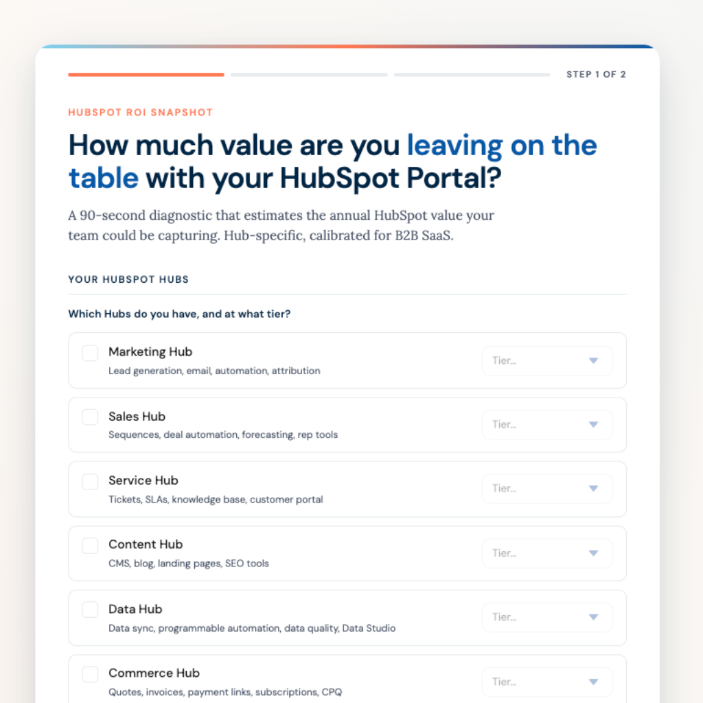 SwyftRev, LLC ChatGPT ad — Free HubSpot ROI Snapshot