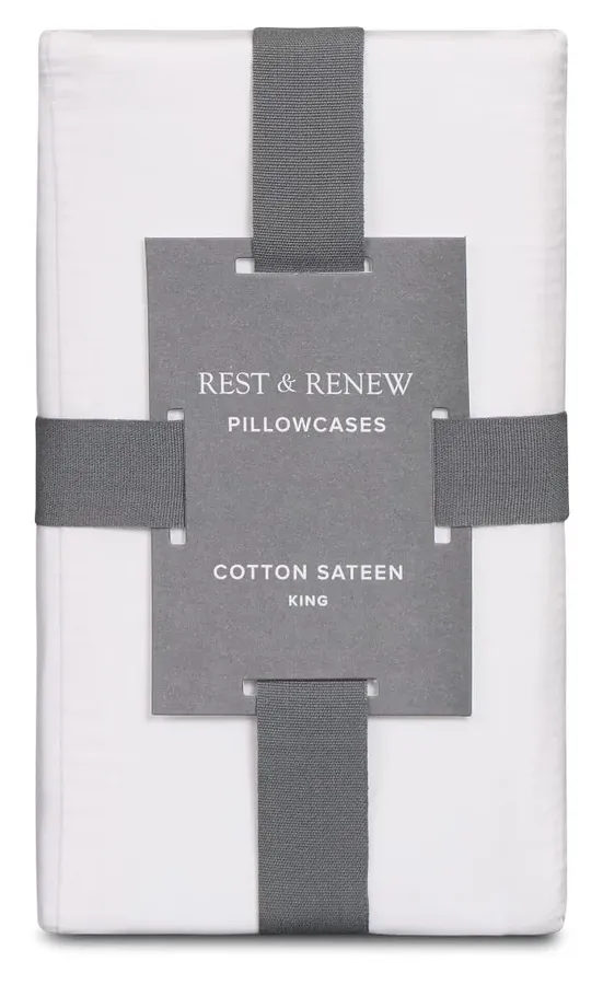 City Furniture ChatGPT ad — Rest & Renew Cotton Sateen White 300 Thread Set...