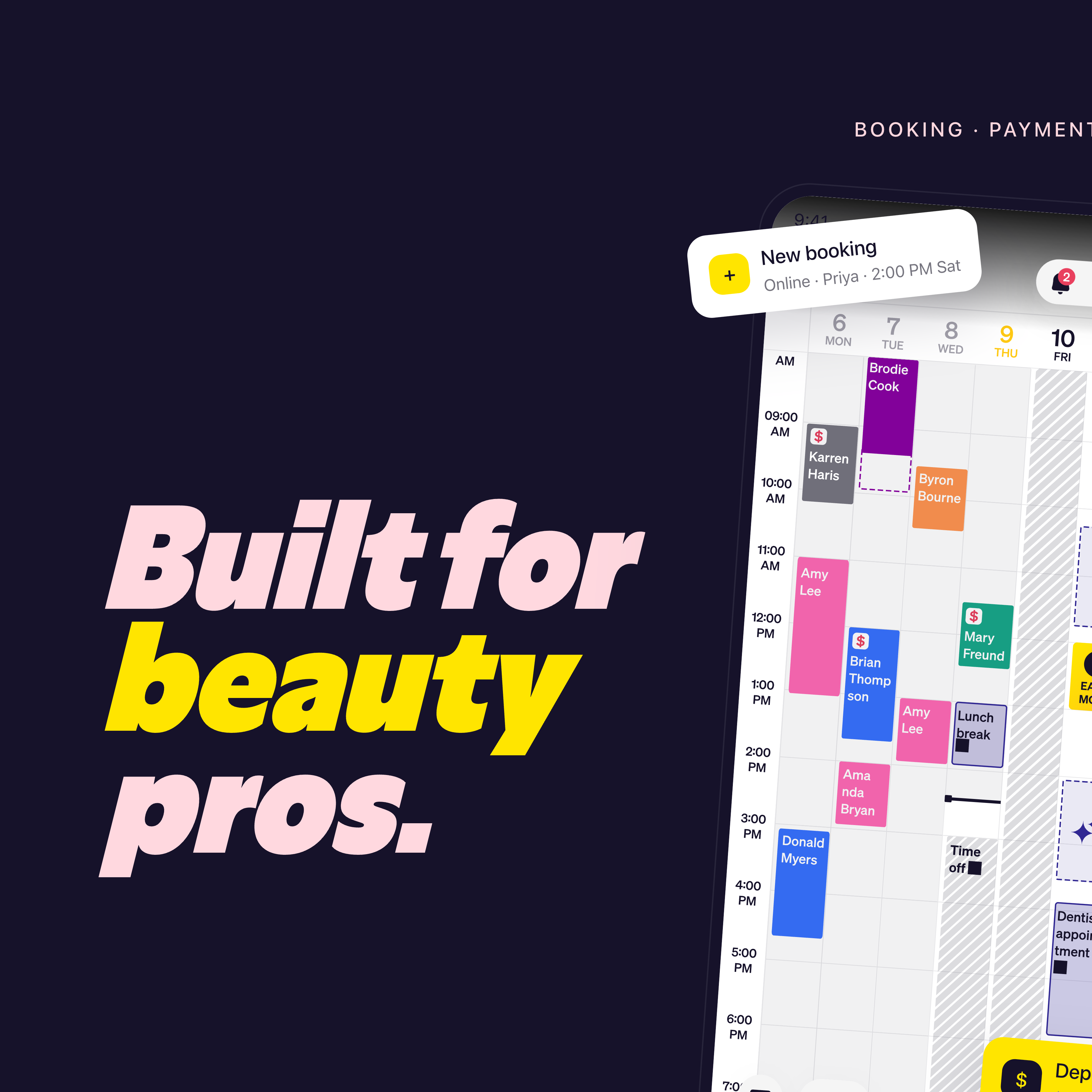 Goldie ChatGPT ad — Booking Software Built For Beauty Pros