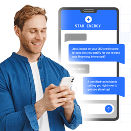 Plura AI, LLC ChatGPT ad — AI SMS Customer Service, No Hold Music