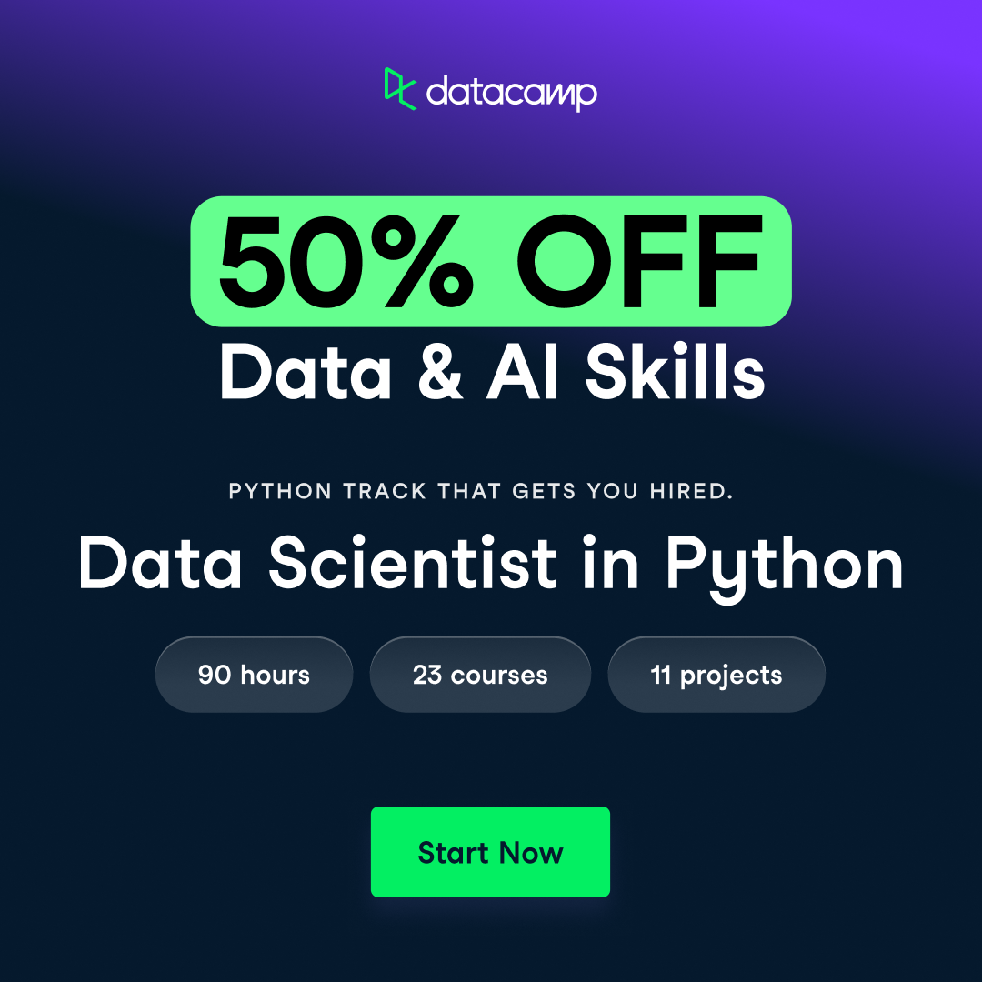 DataCamp ChatGPT ad — Data Science Using AI