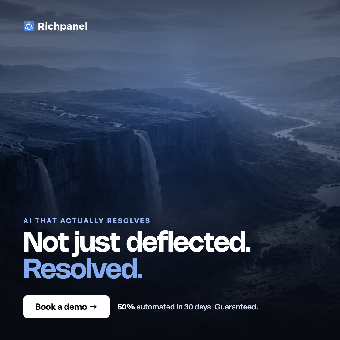 Richpanel Inc ChatGPT ad — Stop Paying Per AI Reply in Email Marketing & CRM