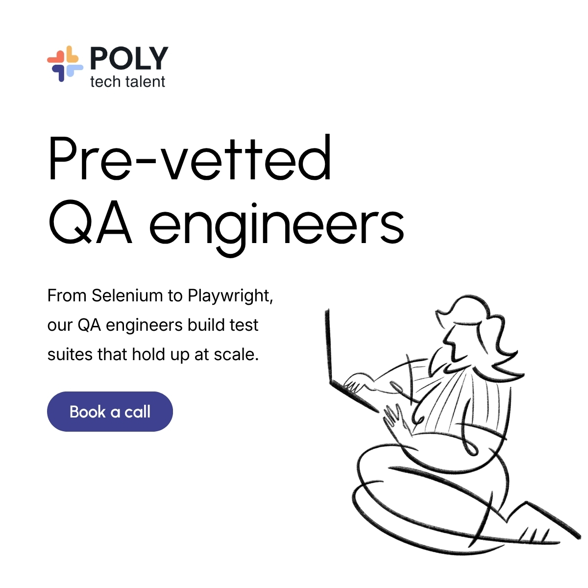 Poly Tech Talent ChatGPT ad — Hire QA Engineers | QA Staffing Solutions in Translation & Interpretation Services