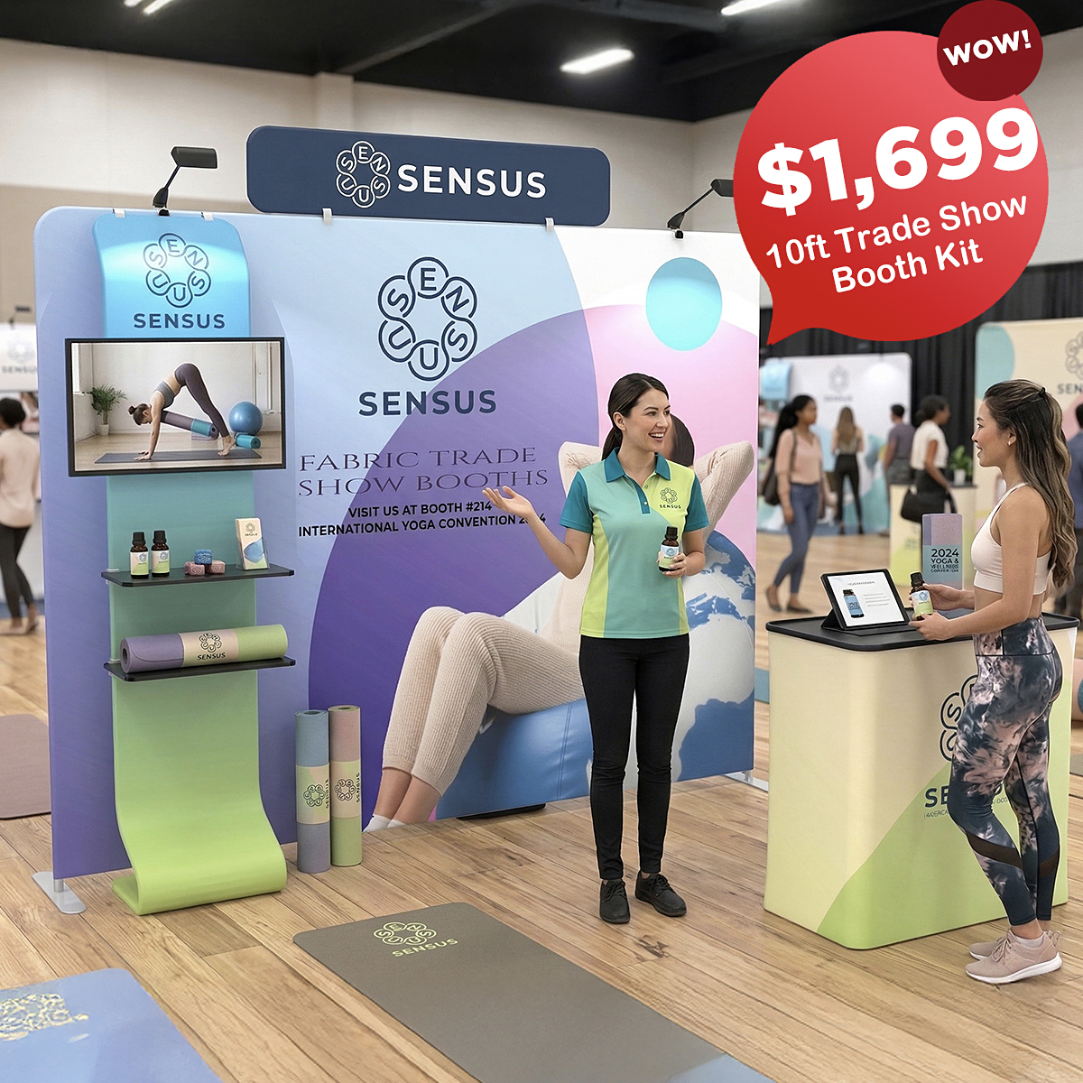 Signleader Display ChatGPT ad — Make Your Booth Stand Out