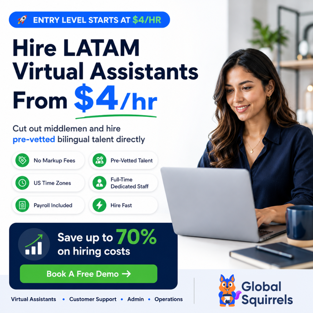 Global Squirrels ChatGPT ad — Scale faster with pre-vetted LATAM talent