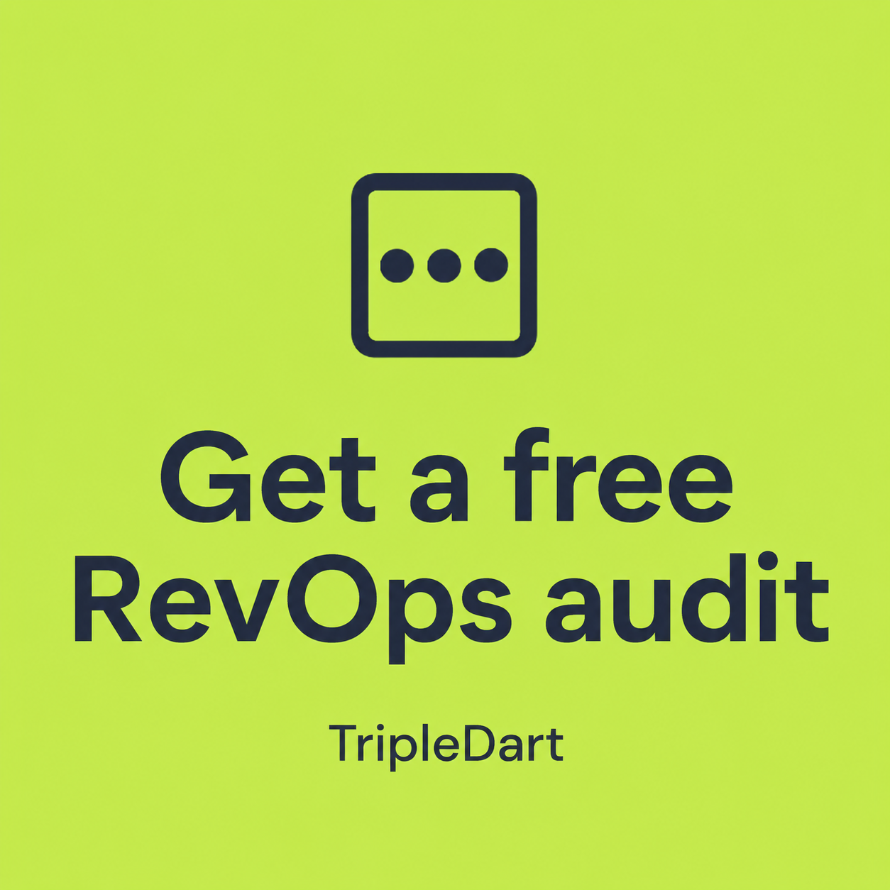 TripleDart Inc ChatGPT ad — Build RevOps That Scales