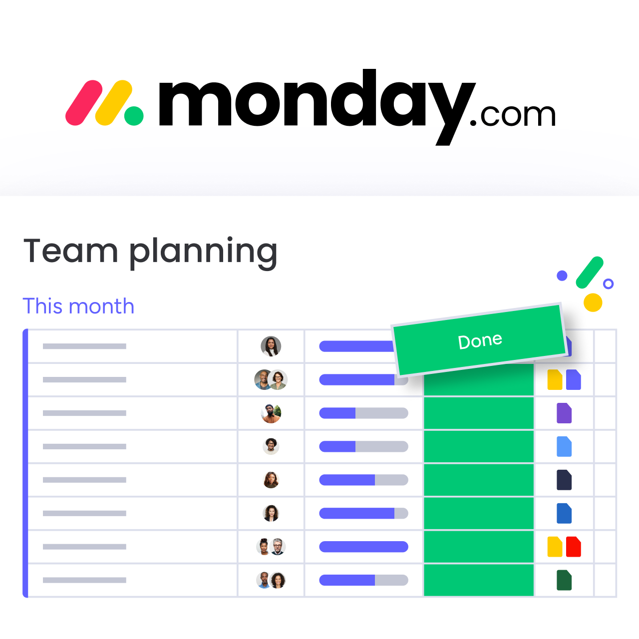 Monday.com ChatGPT ad — Plan, Track & Manage Projects
