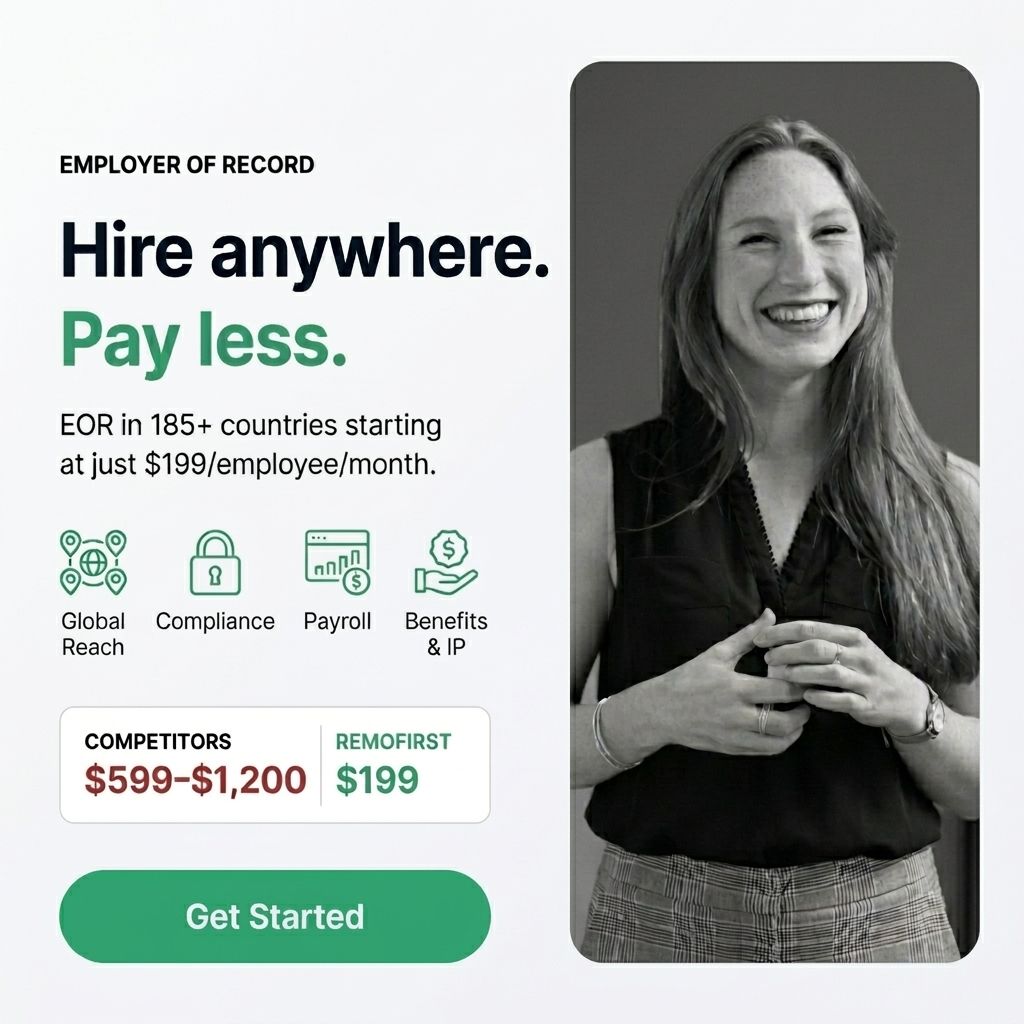 RemoFirst ChatGPT ad — Hire International Employees in Business Consulting