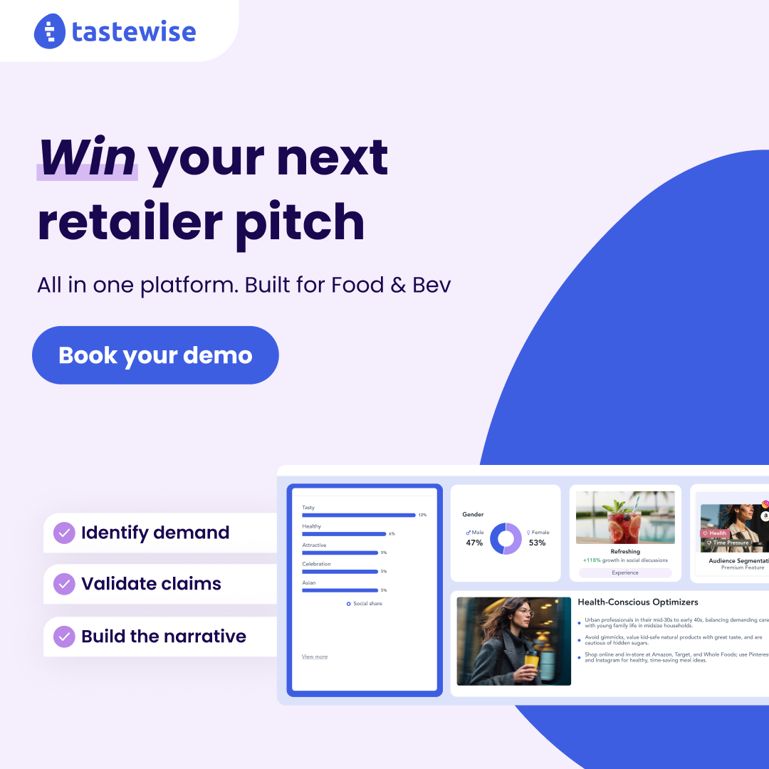 Tastewise LTD ChatGPT ad — Win your next retailer pitch with real data
