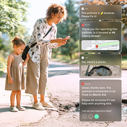 Granicus ChatGPT ad — 24/7 Answers for Citizens in Business Consulting