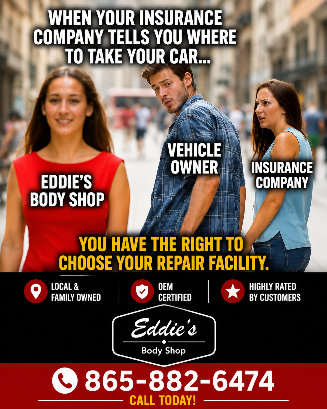 eddiesbodyshop.com ChatGPT ad — Eddie's Body Shop - #1 Choice for Collision Repair