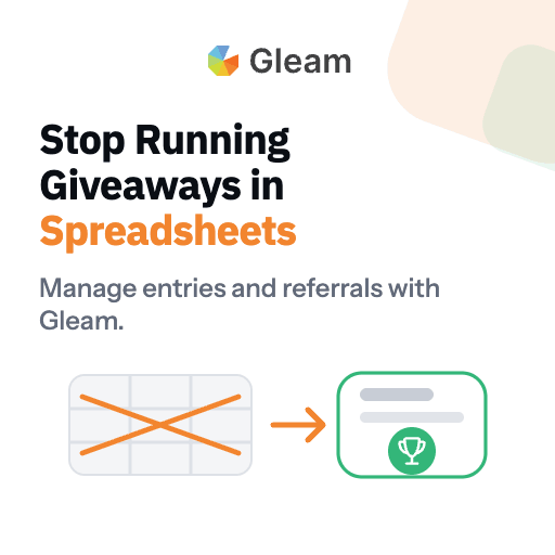 Gleam.io ChatGPT ad — Stop Running Giveaways in Spreadsheets in Crypto & Investing