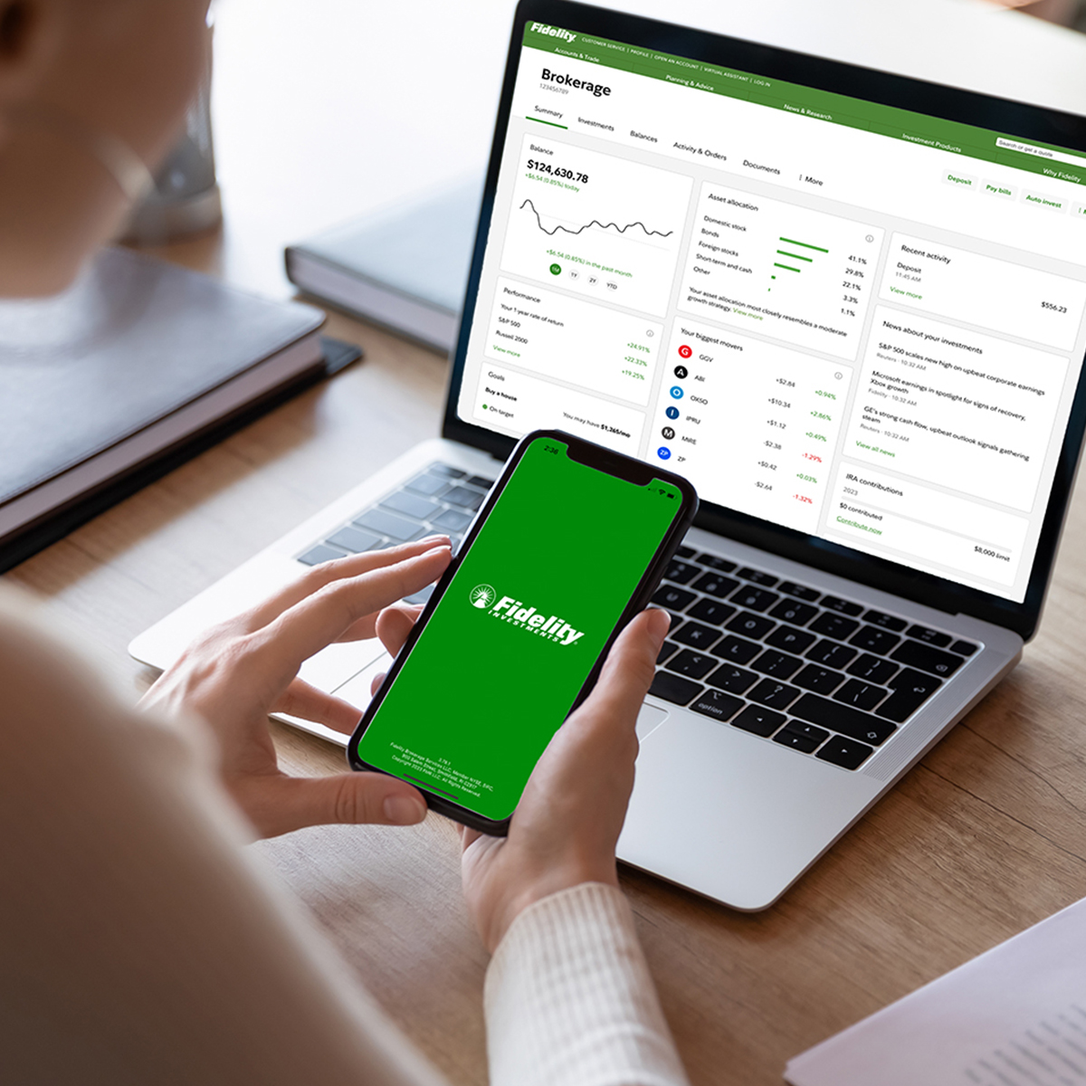 Fidelity Investments ChatGPT ad — Advanced Trading Platform