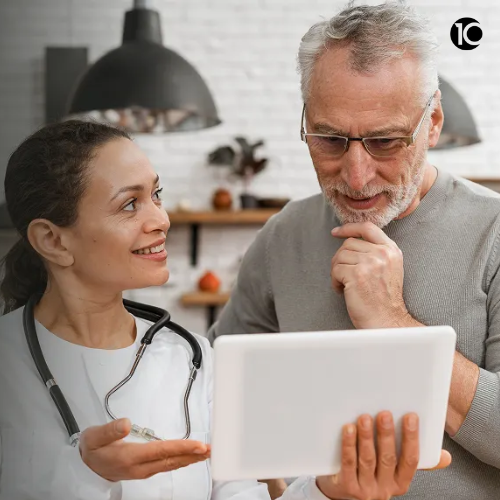10Pearls ChatGPT ad — Custom Healthcare Software Development in Business Consulting
