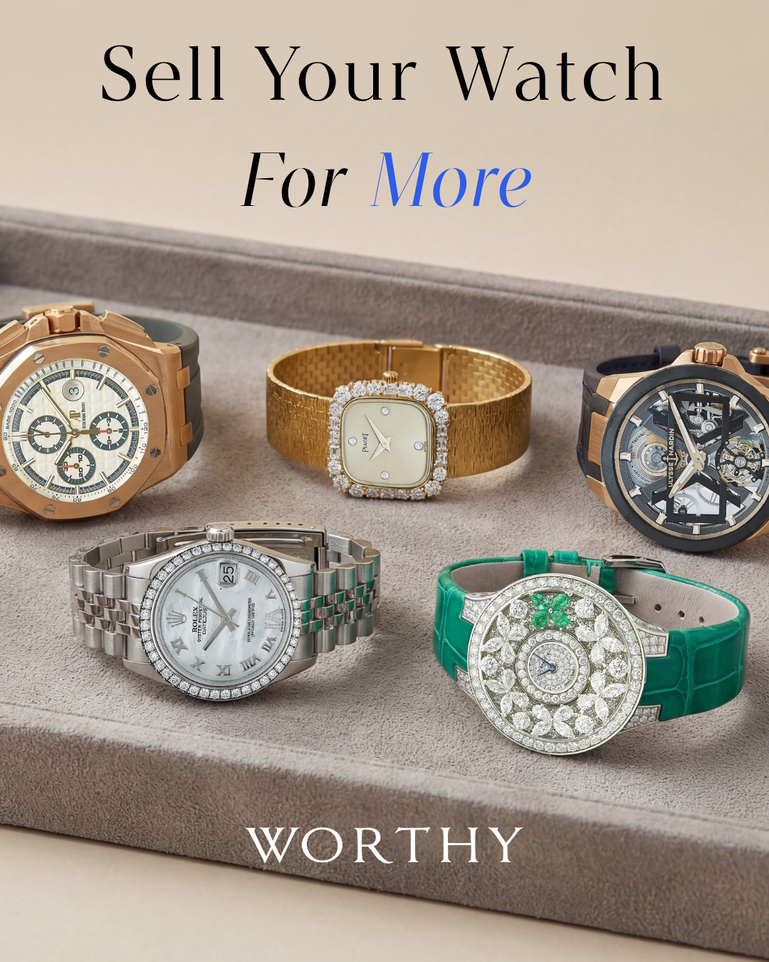 Worthy inc ChatGPT ad — Get More For Your Rolex