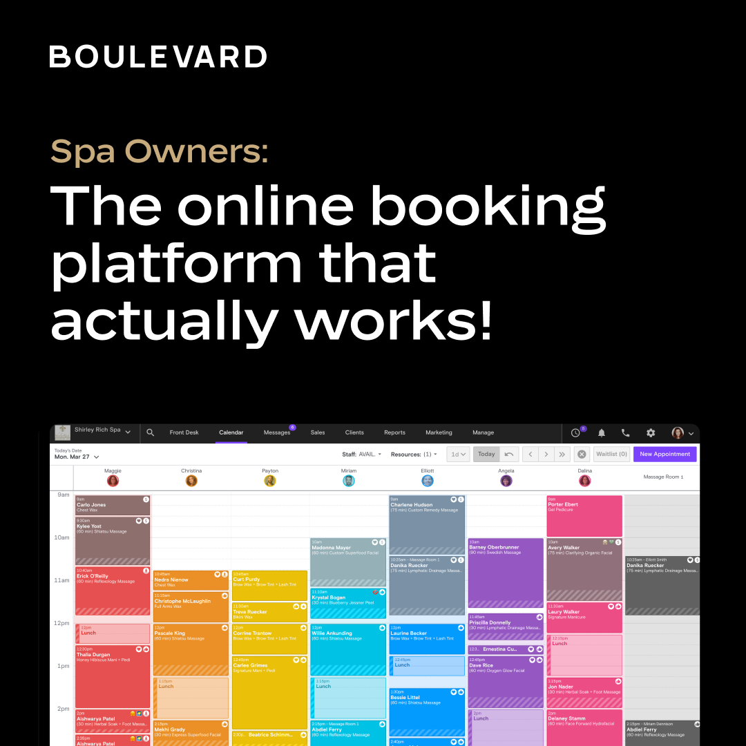 Boulevard Labs, Inc. ChatGPT ad — Run Your Spa, Stress-Free