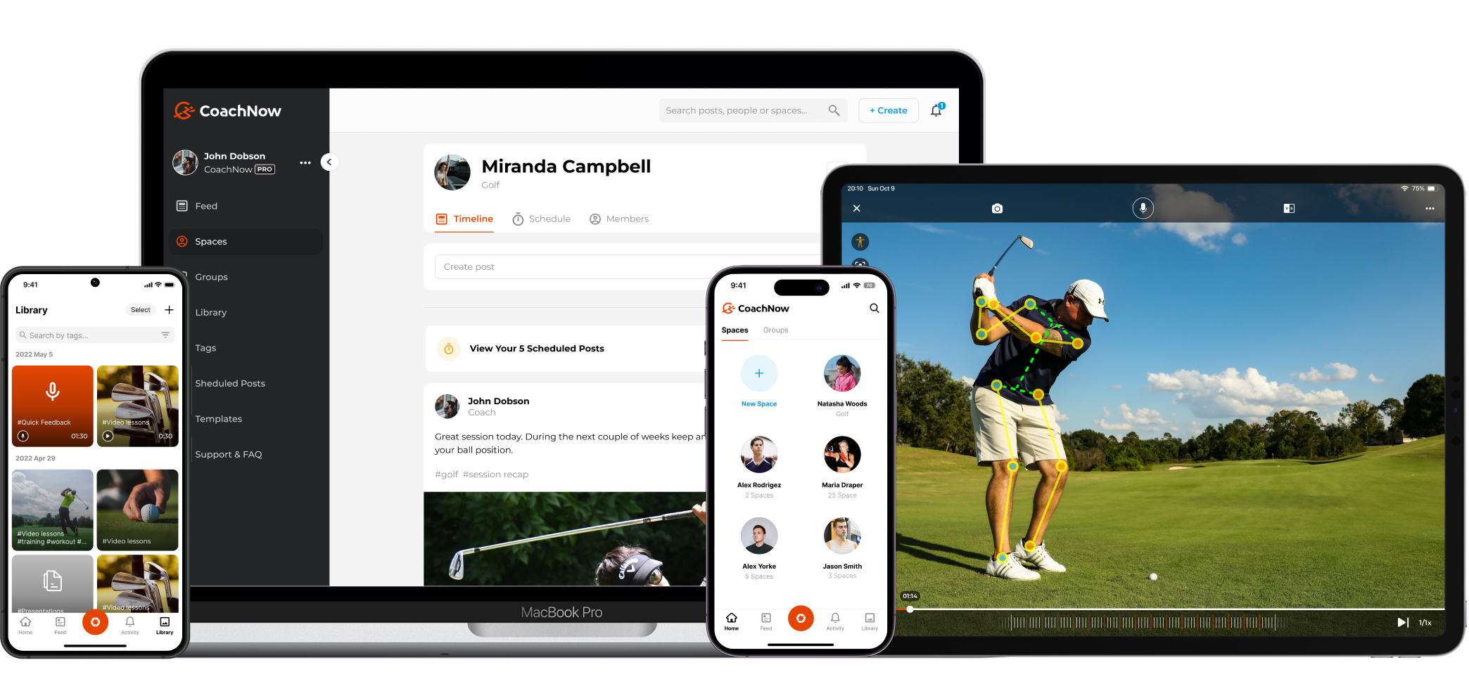 CoachNow ChatGPT ad — Coach Golf With Video Feedback