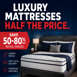 Mattress Liquidators and More ChatGPT ad — Luxury Mattresses. Half The Price.