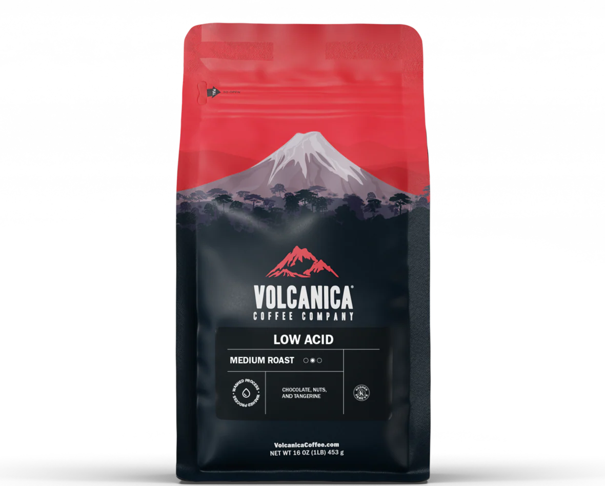Volcanica Coffee Enterprises LLC. ChatGPT ad — Low Acid Coffee Without Compromise