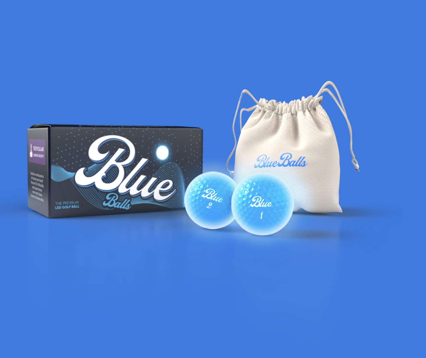 Golf Blue Balls ChatGPT ad — Premium Light Up Golf Balls